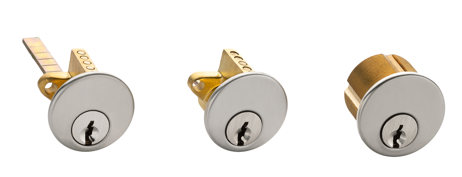 Telfer rim, shortened rim, and mortise cylinders