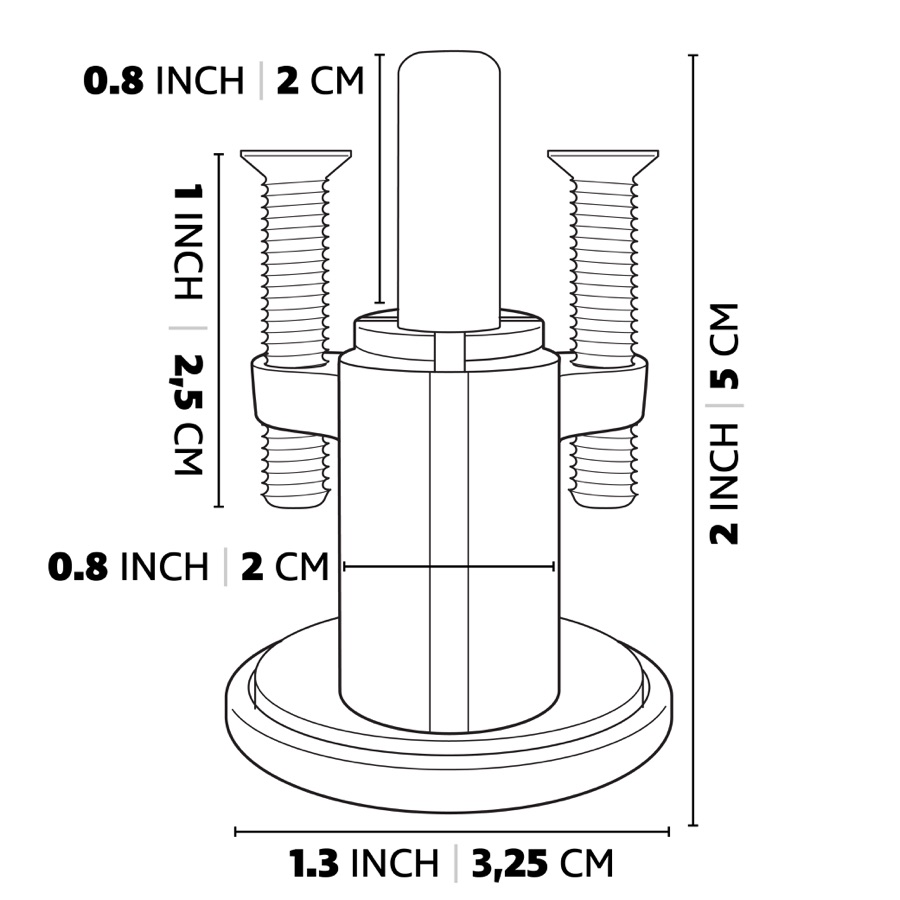 Telfer IKC cylinder dimensions line drawing